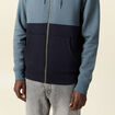 Sweat zipp&eacute; &agrave; capuche vert fonc&eacute; homme