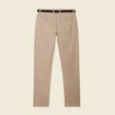 Pantalon chino straight taupe homme