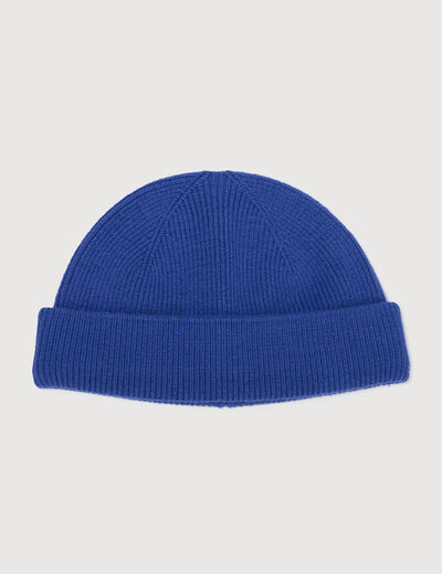 Bonnet bleu electrique homme