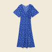 Robe longue bleu roi femme