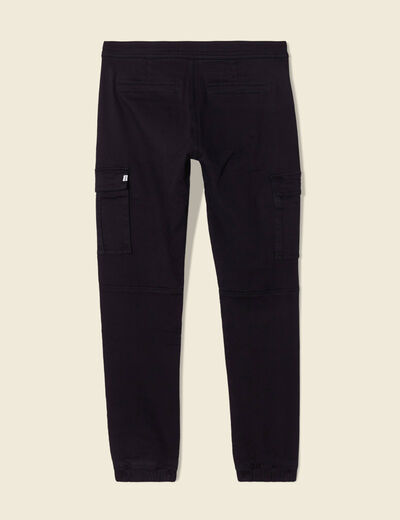 Pantalon battle bas resserré noir homme