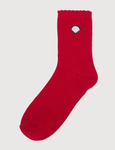 Chaussettes rouge femme