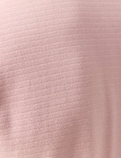Polo éco-responsable rose pastel homme