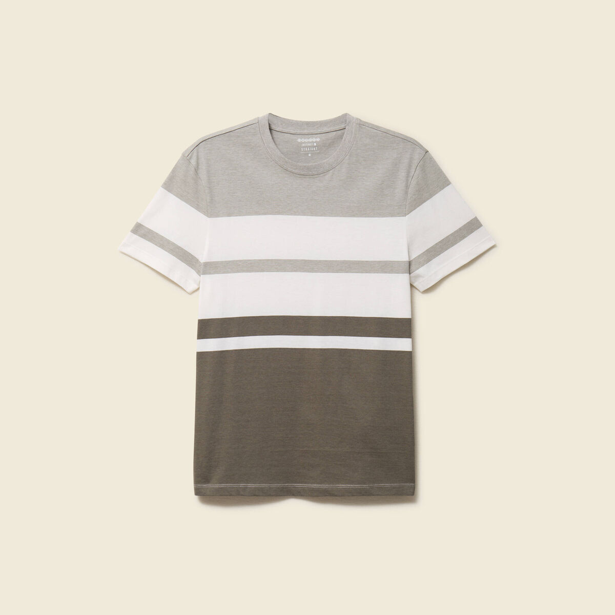 T-shirt manches courtes vert kaki homme