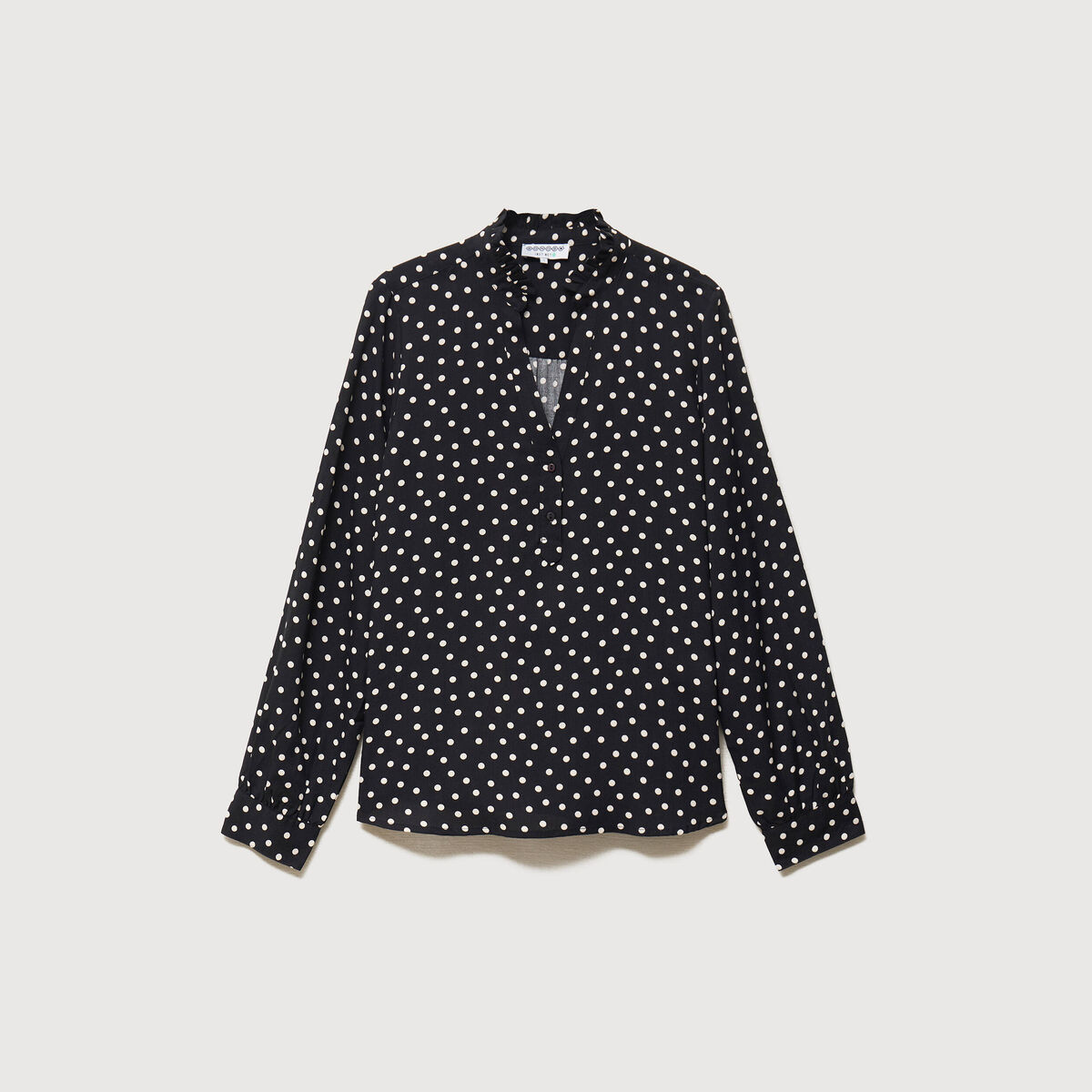 Blouse manches longues noir femme