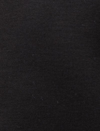 Sweat ample &agrave; capuche manches longues noir homme