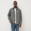 Surchemise droite col am&eacute;ricain vert kaki homme