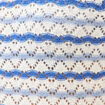 Pull col bateau manches courtes bleu femme