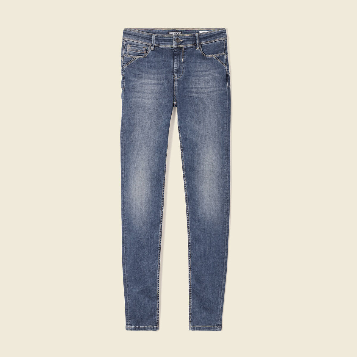 Jeans skinny push up denim stone femme