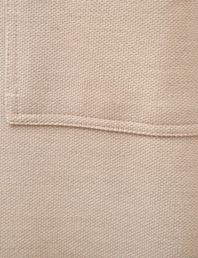 Surchemise droite col am&eacute;ricain beige homme