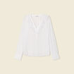 Blouse manches longues blanc femme