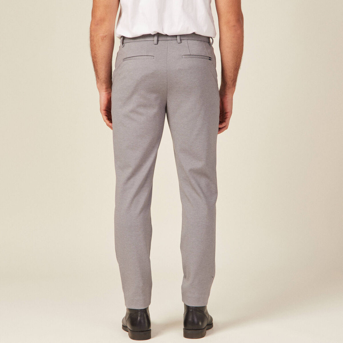 Pantalon chino slim gris homme