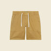 Bermuda droit à coulisse camel homme
