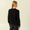 Gilet manches longues noir femme