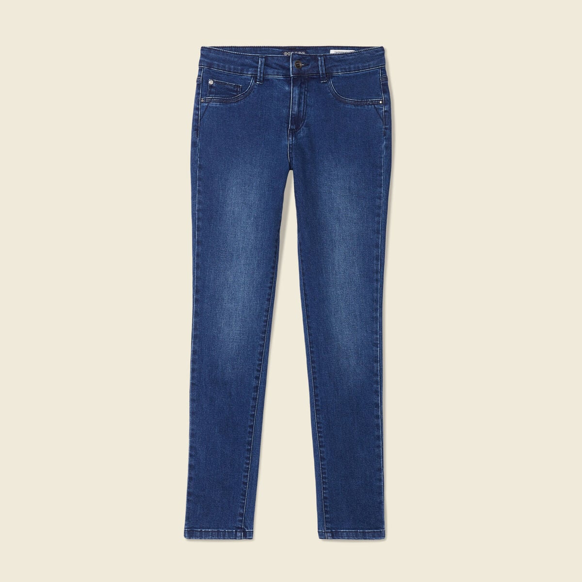 Jeans skinny 7/8&egrave;me denim stone femme
