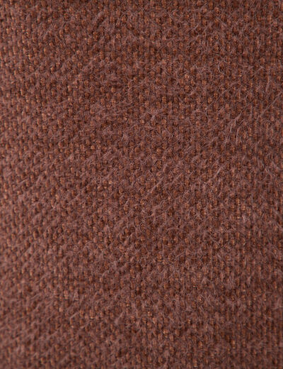D&eacute;bardeur droit sans manches col rond marron fonc&eacute; femme