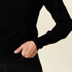 Pull manches longues noir femme