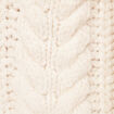 Pull manches longues col roulé ecru femme