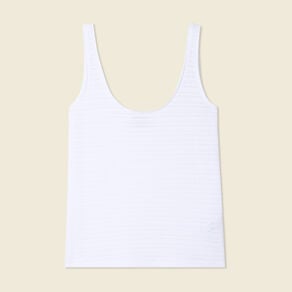 debardeur sans manches blanc femme Débardeur sans manches blanc femme