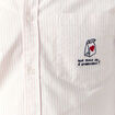 Chemise droite en coton rose poudr&eacute;e homme