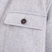 Surchemise éco-responsable gris foncé homme