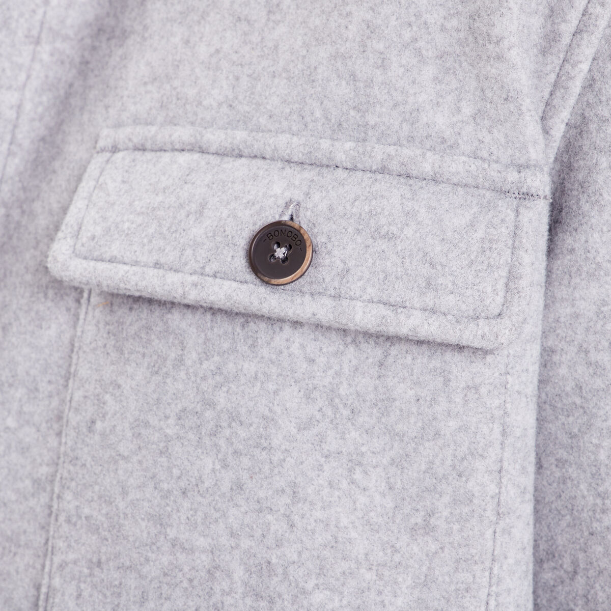 Surchemise éco-responsable gris foncé homme