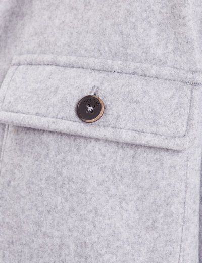 Surchemise éco-responsable gris foncé homme