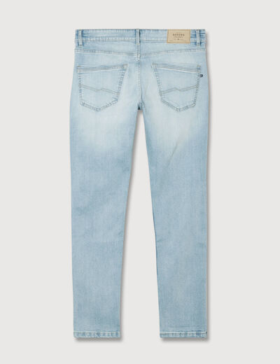 Jeans slim 5 poches longueur 32 denim used homme