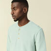 T-shirt manches longues vert pastel homme