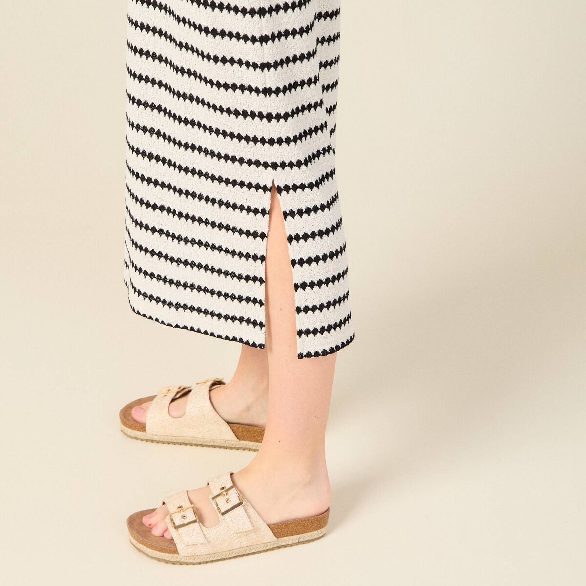 Robe longue éco-responsable blanc femme