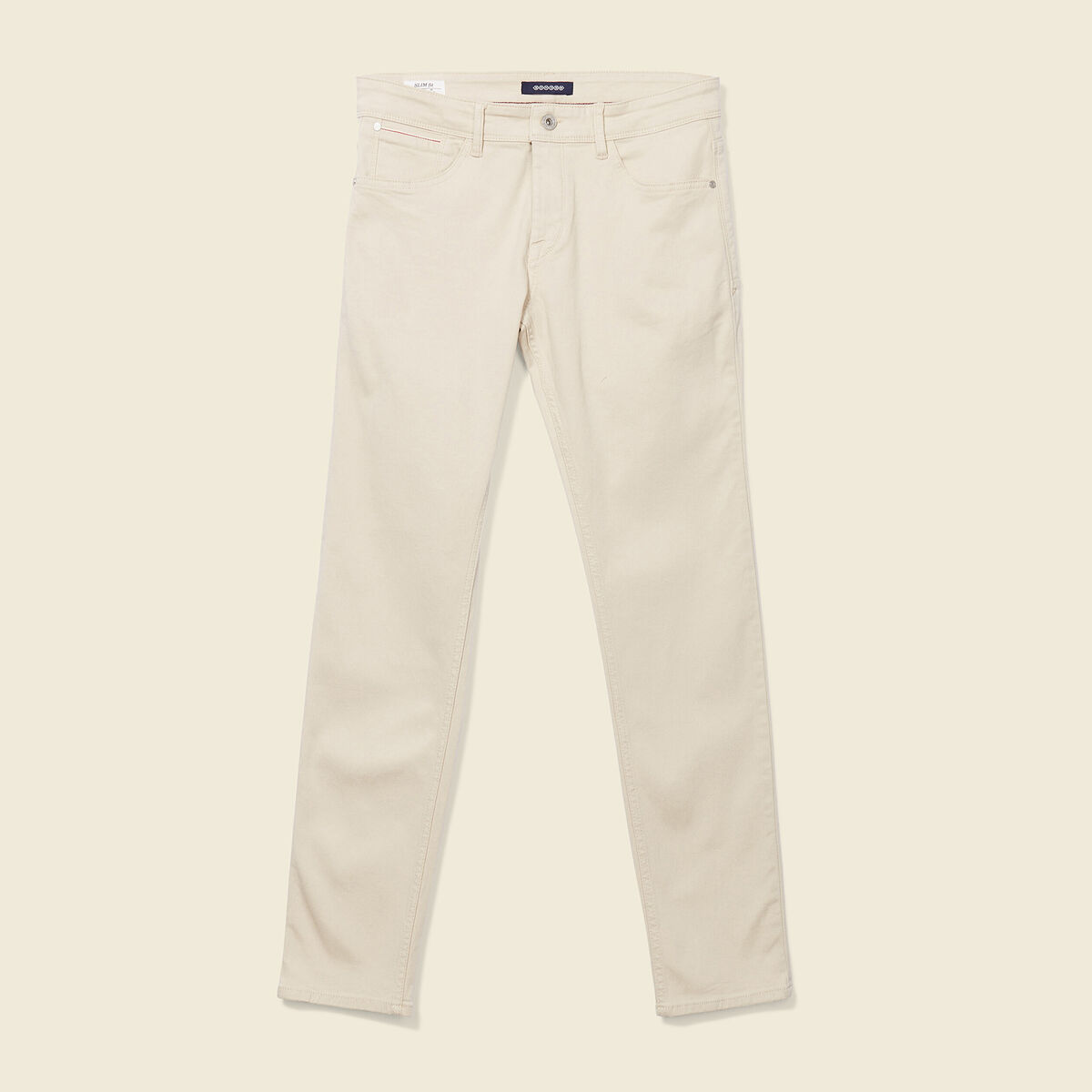 Jeans slim beige homme
