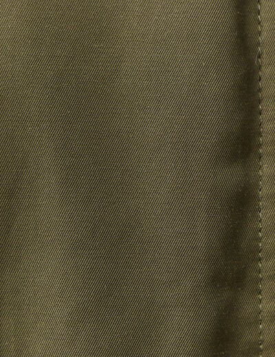Parka r&eacute;versible vert kaki femme