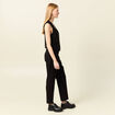 Veston sans manches ajusté noir femme