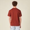 T-shirt éco-responsable marron cognac homme