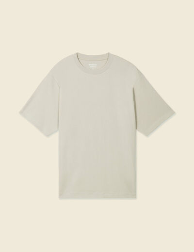 T-shirt manches courtes beige homme