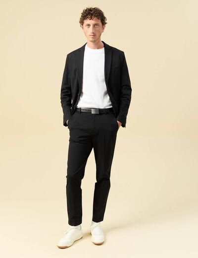 Veste blazer stretch noir homme