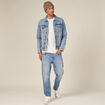 Pull manches longues fabriqué en France ecru homme