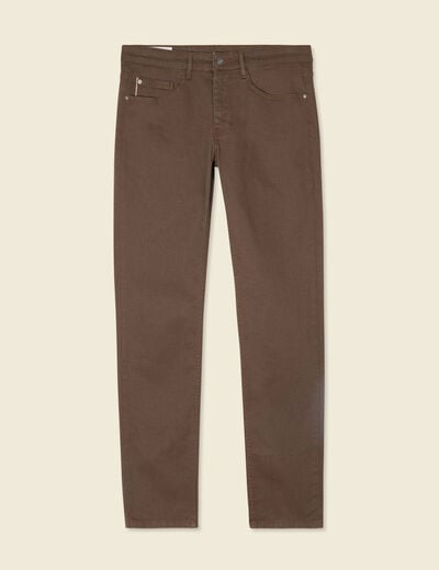 Jeans slim taupe homme