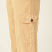 Pantalon éco-responsable beige femme