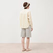 Chemise manches longues fluide creme femme