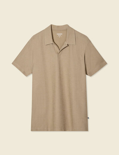 Polo manches courtes gris homme