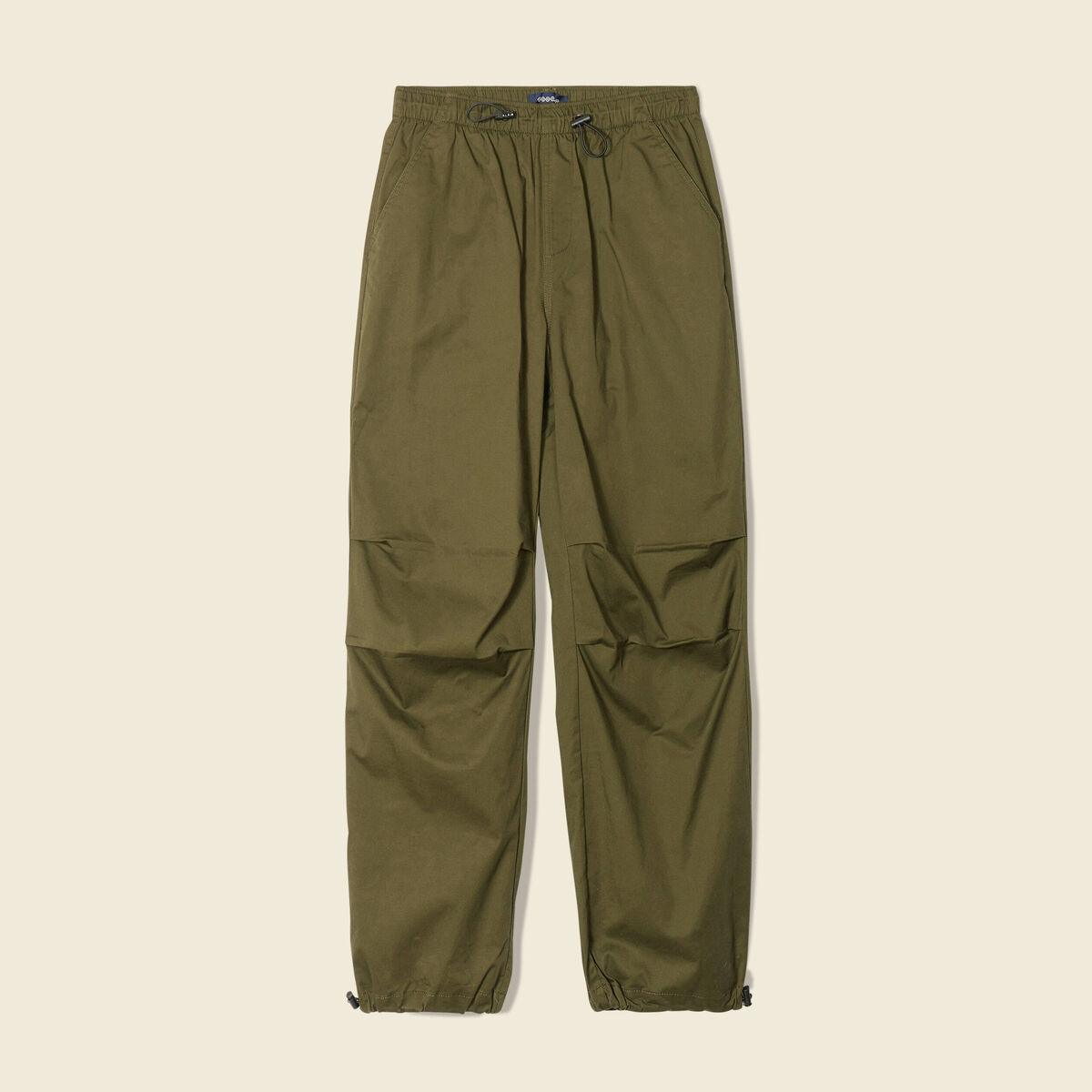 Pantalon battle bas élastiqué vert kaki femme