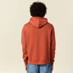 Sweat à capuche marron cognac homme