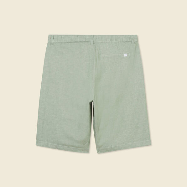 bermuda droit vert olive homme Bermuda droit vert olive homme