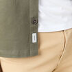 Surchemise manches longues vert kaki homme