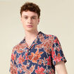 Chemise manches courtes bleu marine homme