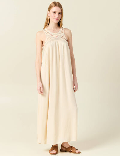 Robe empire éco-responsable creme femme