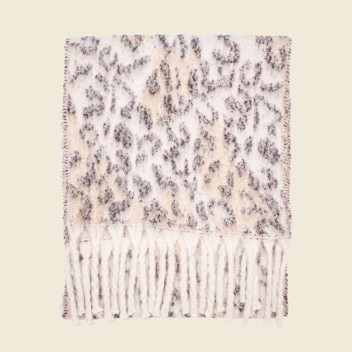 Écharpe à franges multicolore femme