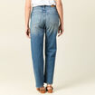 Jeans straight denim dirty femme