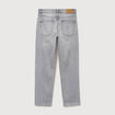 Jeans large longueur 34 en coton denim snow gris homme